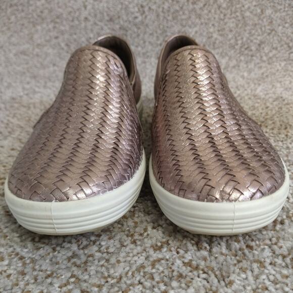 Ecco Soft 7 Slip-On Sneakers Metallic Leather Women’s 40 US 9–9.5 - Picture 4 of 9